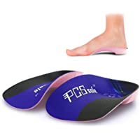 PCSsole 3-4 Plantillas de calzado ortopédico Soportes de arco alto Plantillas de zapatos para la fascitis plantar-Pie…